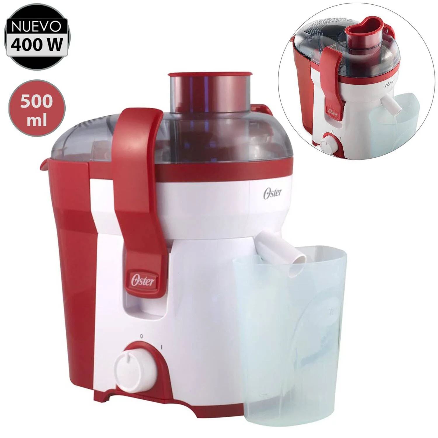 Extractor de Jugos Oster FPSTJE316R 400W Rojo